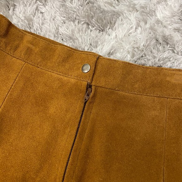 Vintage Suede Pencil Skirt - Picture 7 of 12